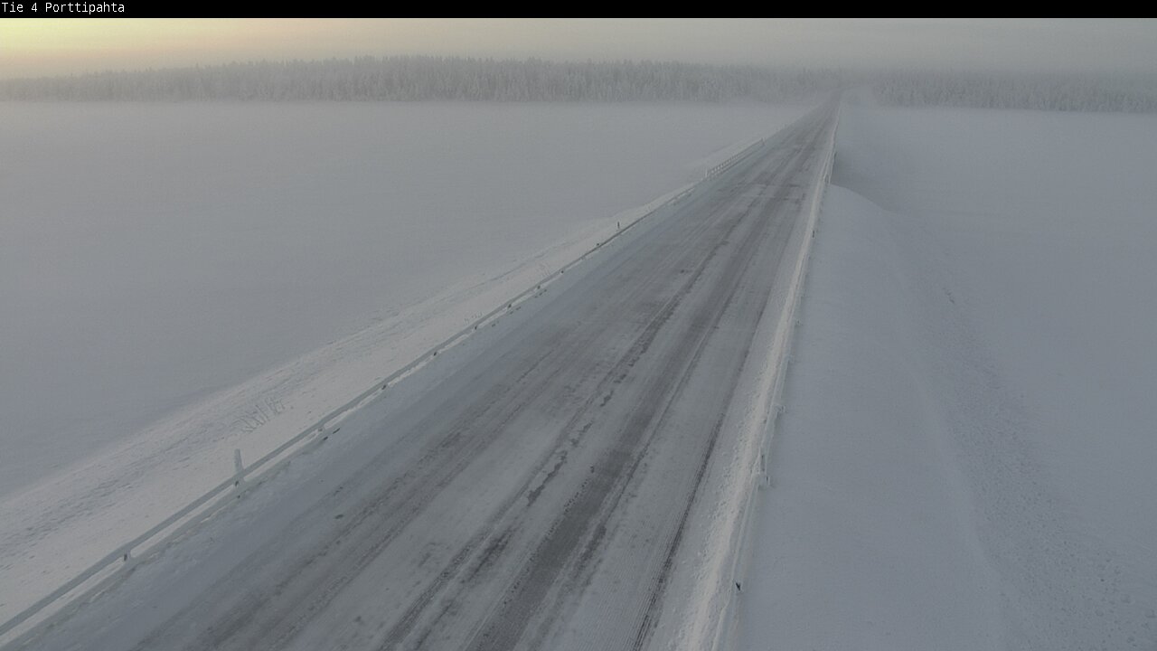 Weather Camera Image Road 4 Sodankylä, Porttipahta, Sodankylä, Lappi
