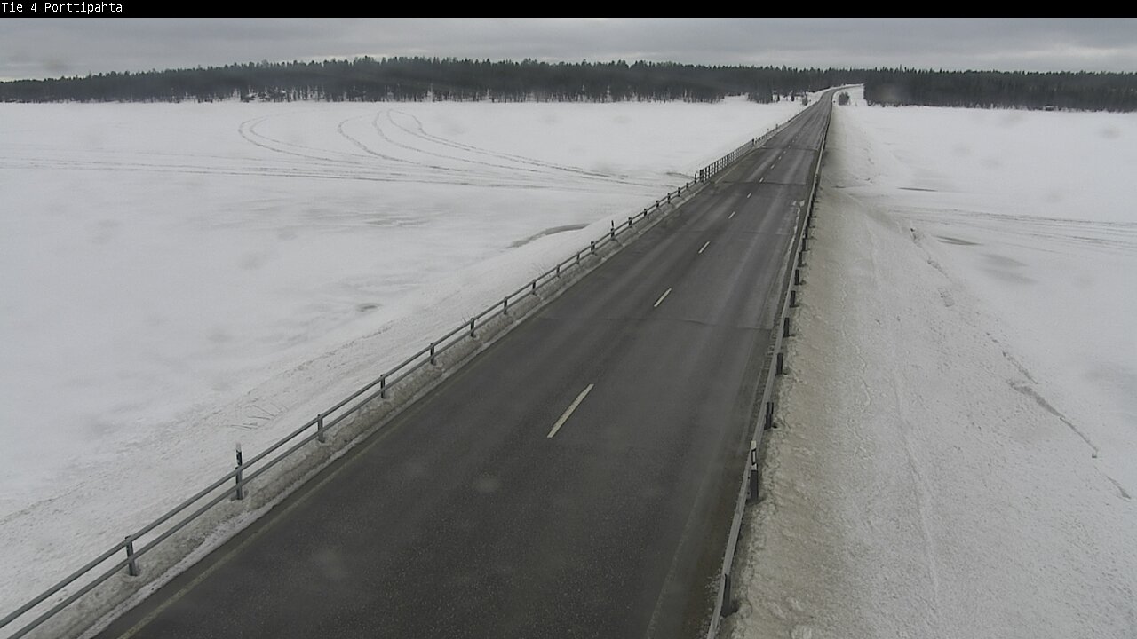 Weather Camera Image Väg 4 Sodankylä, Porttipahta, Sodankylä, Lappi