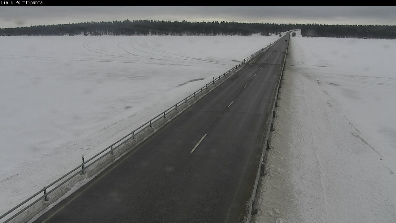 Weather Camera Image Väg 4 Sodankylä, Porttipahta, Sodankylä, Lappi