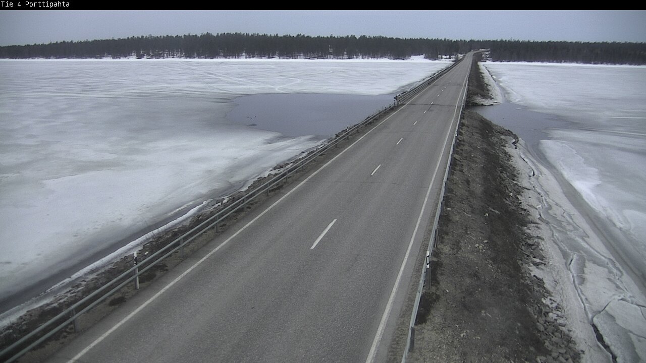 Weather Camera Image Väg 4 Sodankylä, Porttipahta, Sodankylä, Lappi