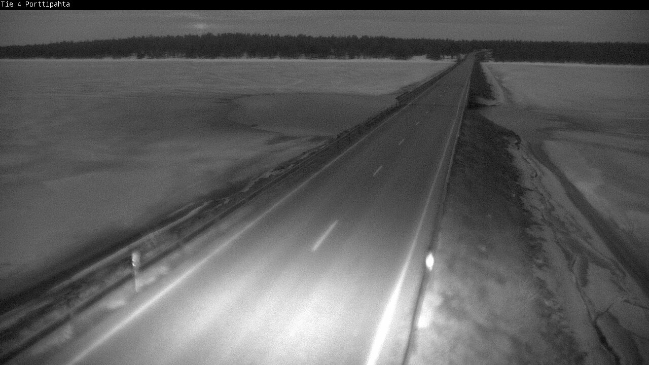 Weather Camera Image Väg 4 Sodankylä, Porttipahta, Sodankylä, Lappi