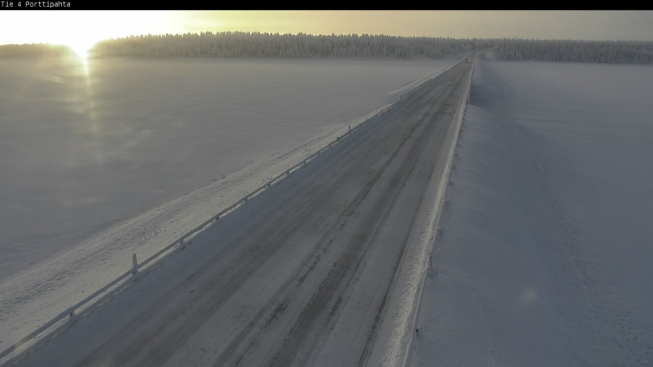Weather Camera Image Road 4 Sodankylä, Porttipahta, Sodankylä, Lappi