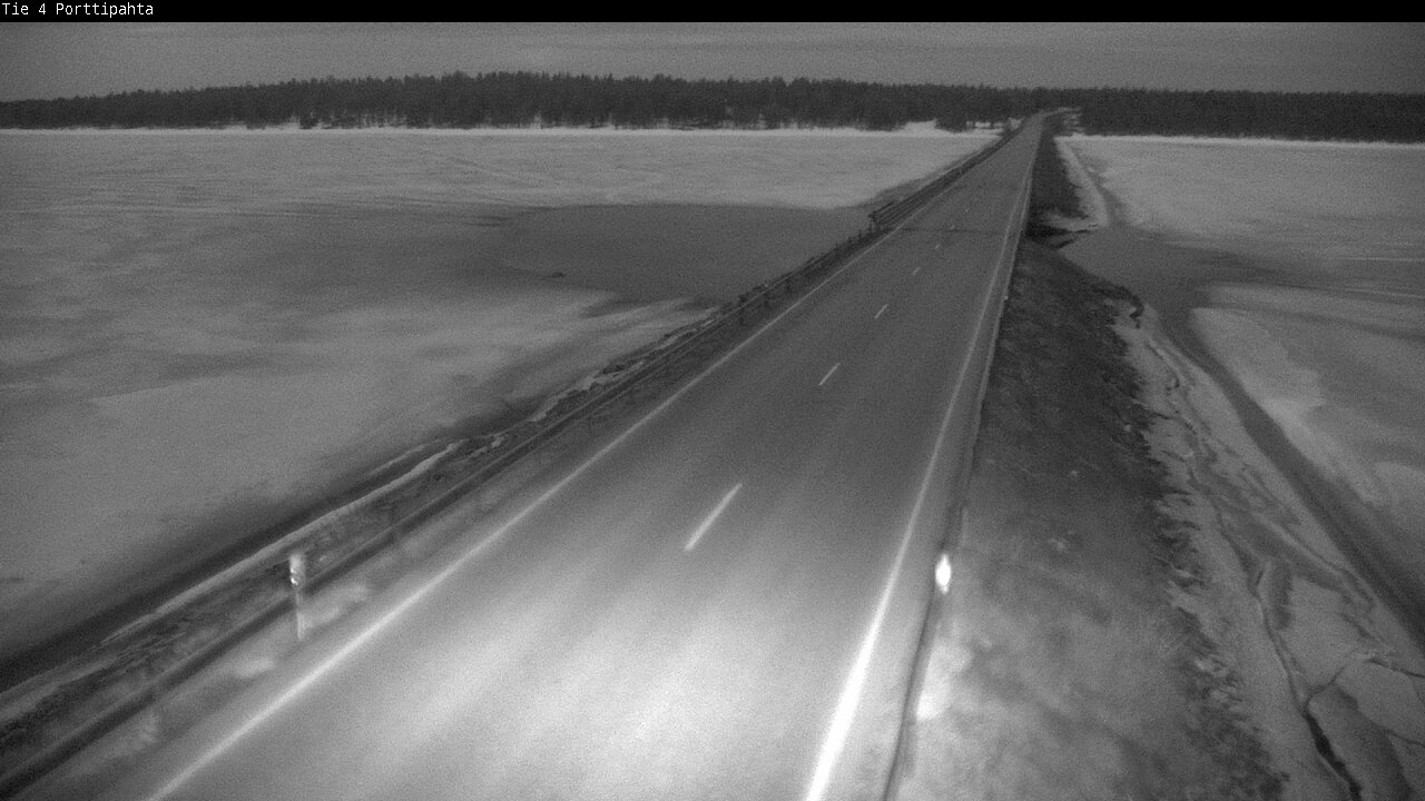 Weather Camera Image Väg 4 Sodankylä, Porttipahta, Sodankylä, Lappi