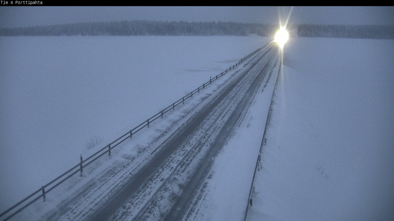Weather Camera Image Road 4 Sodankylä, Porttipahta, Sodankylä, Lappi