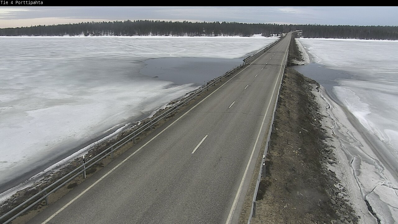Weather Camera Image Väg 4 Sodankylä, Porttipahta, Sodankylä, Lappi