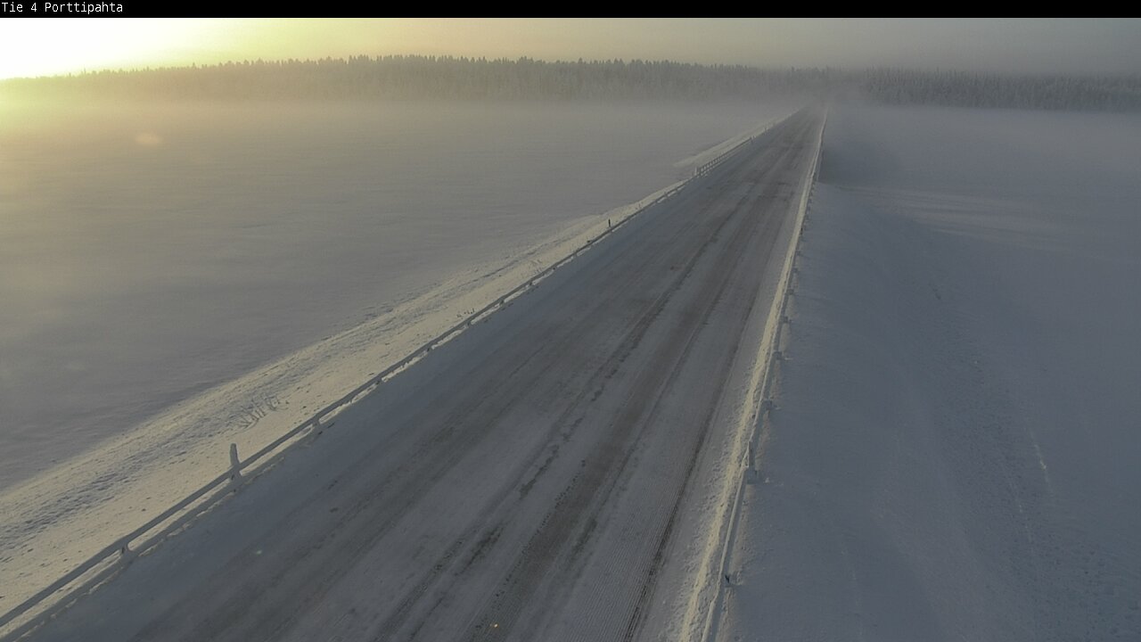 Weather Camera Image Road 4 Sodankylä, Porttipahta, Sodankylä, Lappi