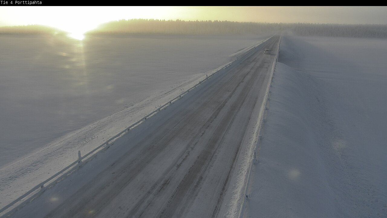Weather Camera Image Road 4 Sodankylä, Porttipahta, Sodankylä, Lappi