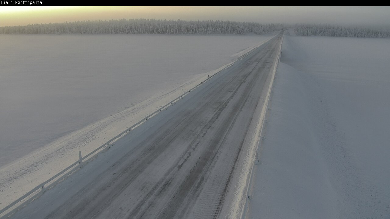 Weather Camera Image Road 4 Sodankylä, Porttipahta, Sodankylä, Lappi