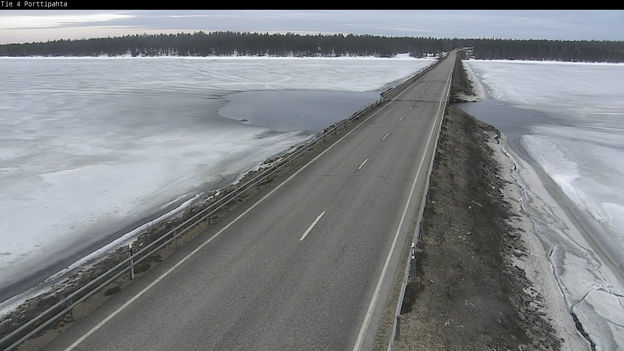 Weather Camera Image Väg 4 Sodankylä, Porttipahta, Sodankylä, Lappi