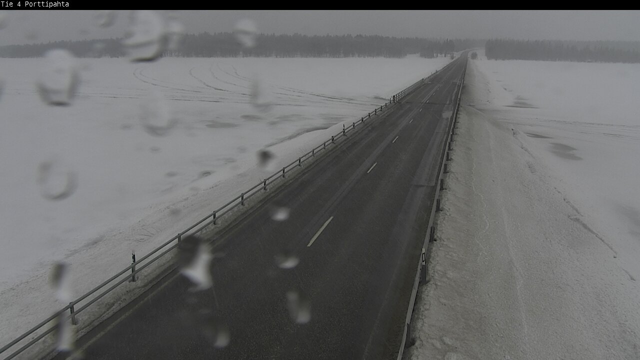 Weather Camera Image Väg 4 Sodankylä, Porttipahta, Sodankylä, Lappi
