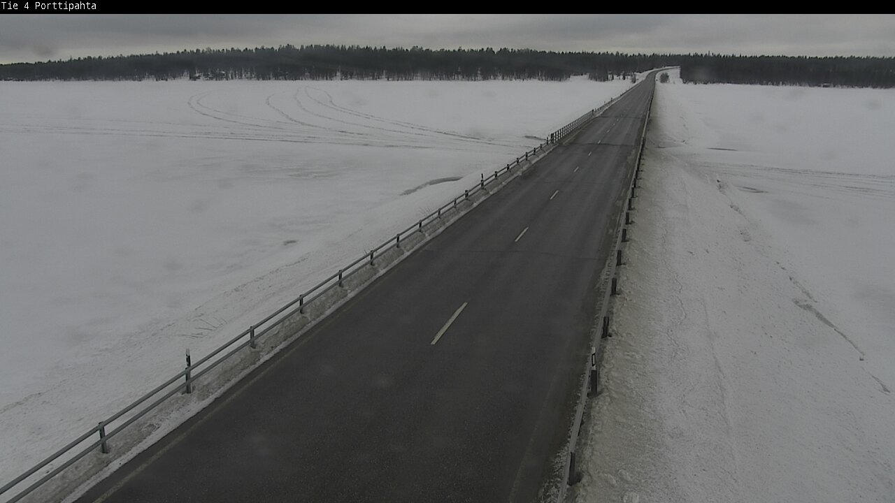 Weather Camera Image Väg 4 Sodankylä, Porttipahta, Sodankylä, Lappi