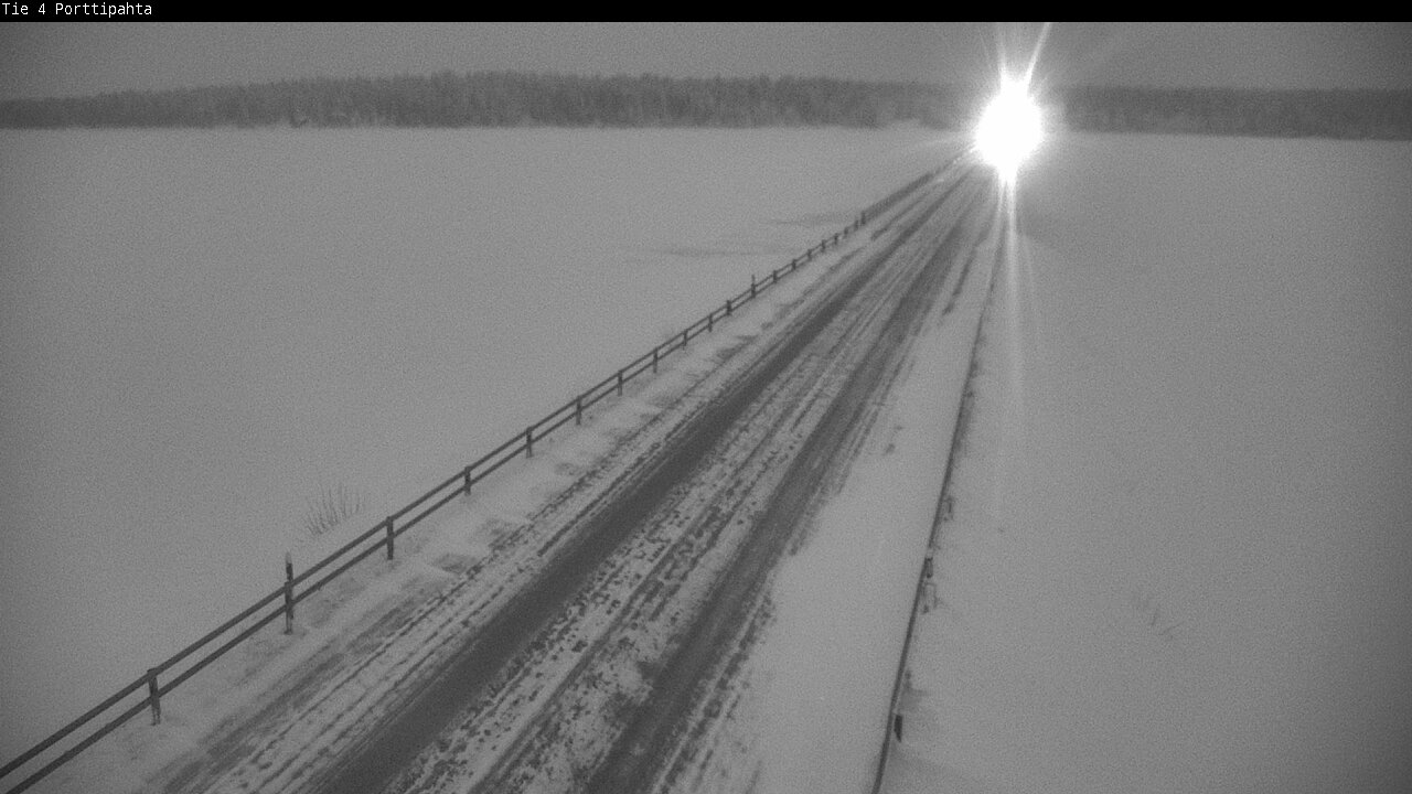 Weather Camera Image Road 4 Sodankylä, Porttipahta, Sodankylä, Lappi