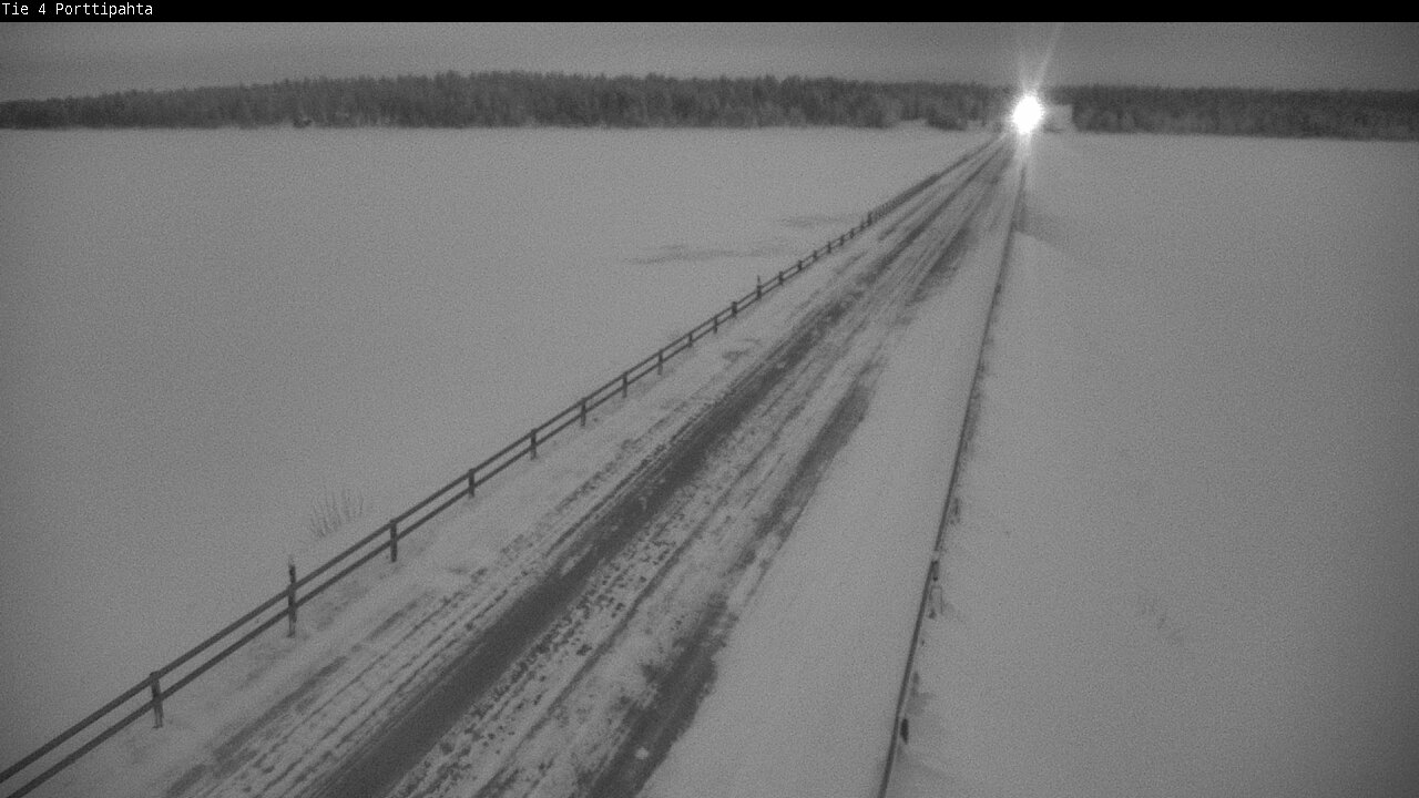 Weather Camera Image Road 4 Sodankylä, Porttipahta, Sodankylä, Lappi