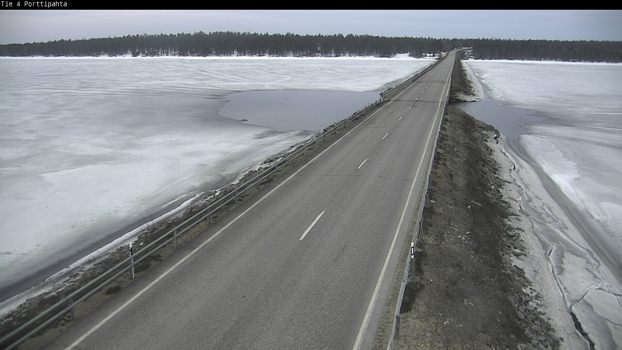 Weather Camera Image Väg 4 Sodankylä, Porttipahta, Sodankylä, Lappi