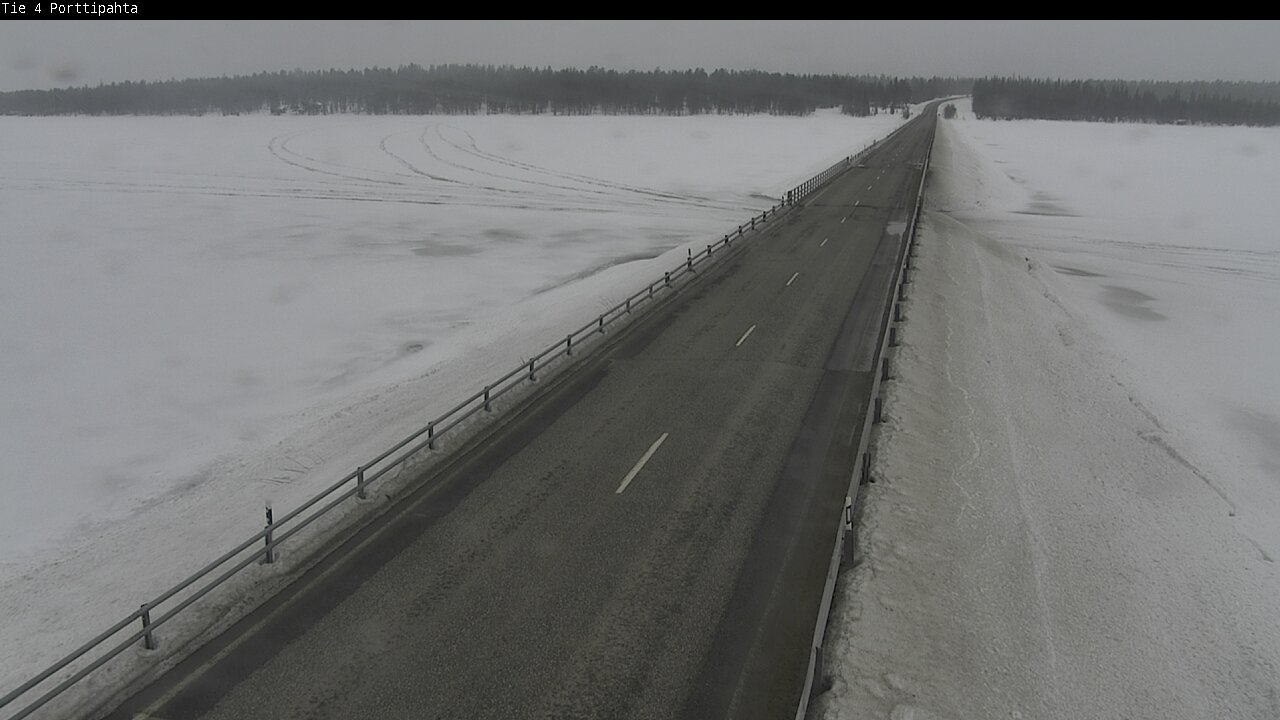 Weather Camera Image Väg 4 Sodankylä, Porttipahta, Sodankylä, Lappi