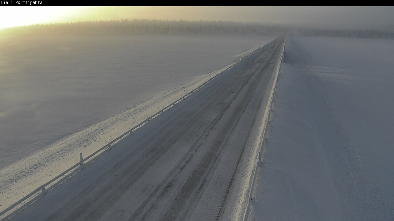 Weather Camera Image Road 4 Sodankylä, Porttipahta, Sodankylä, Lappi
