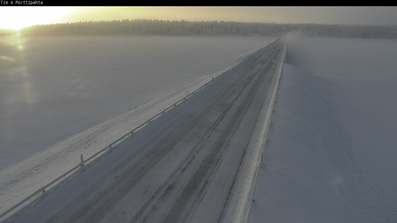 Weather Camera Image Road 4 Sodankylä, Porttipahta, Sodankylä, Lappi
