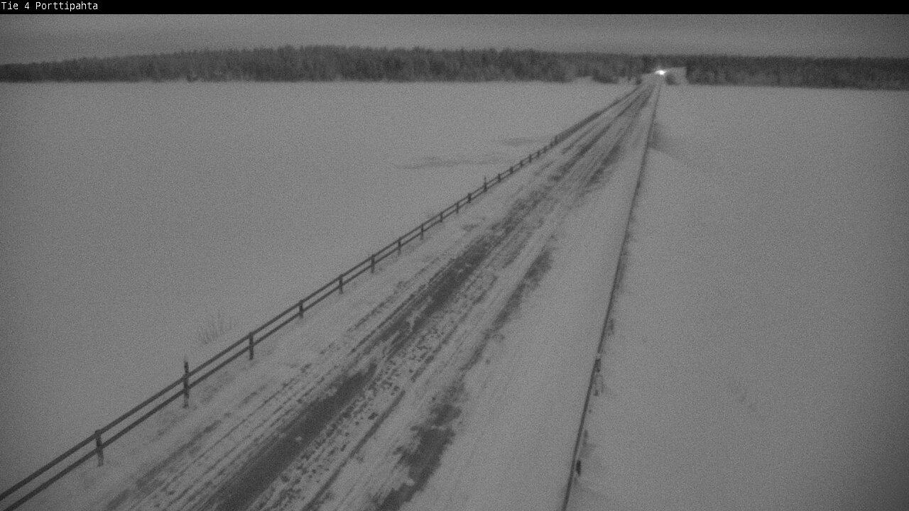 Weather Camera Image Road 4 Sodankylä, Porttipahta, Sodankylä, Lappi