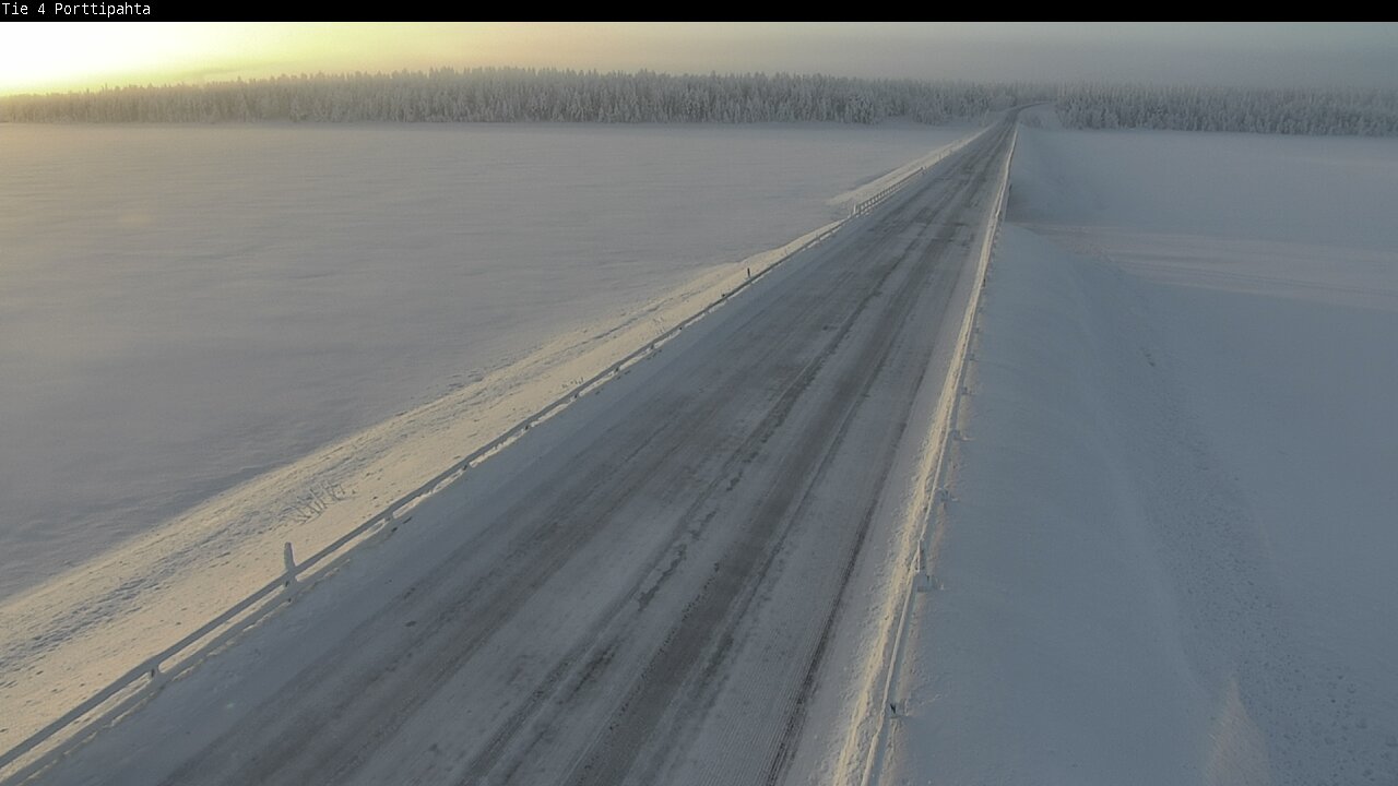 Weather Camera Image Road 4 Sodankylä, Porttipahta, Sodankylä, Lappi