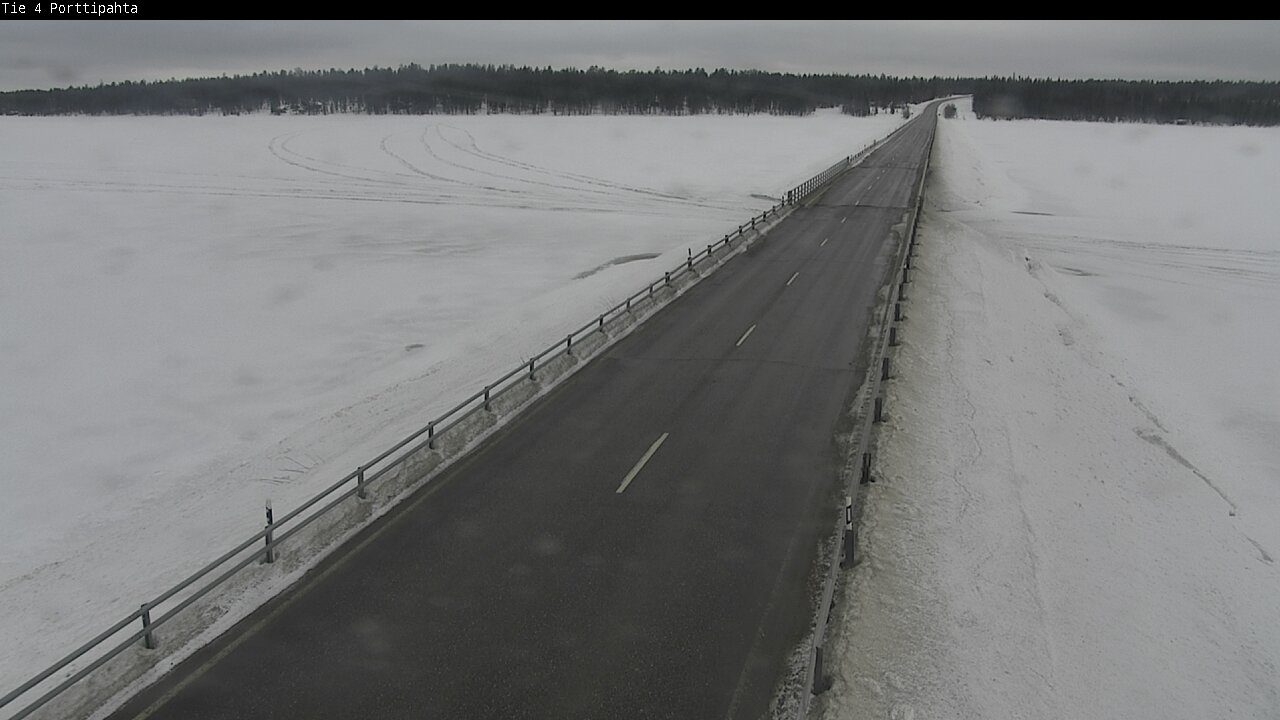 Weather Camera Image Väg 4 Sodankylä, Porttipahta, Sodankylä, Lappi