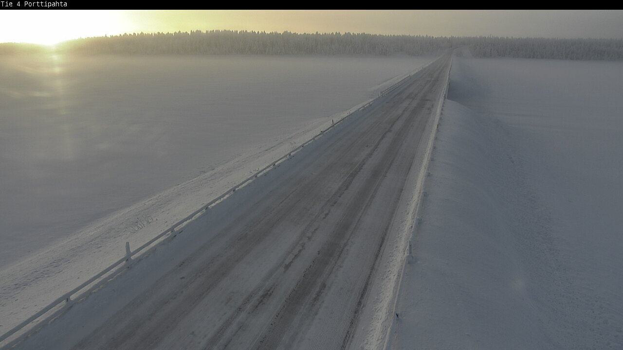 Weather Camera Image Road 4 Sodankylä, Porttipahta, Sodankylä, Lappi
