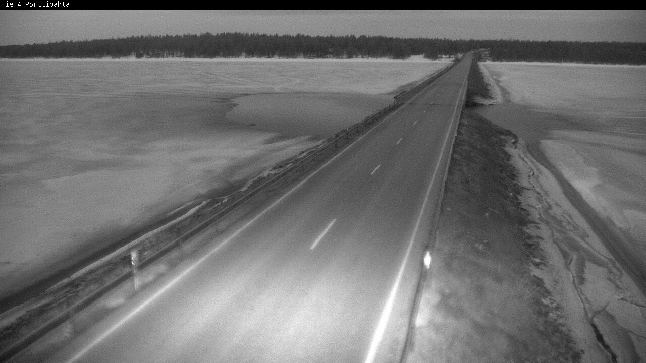 Weather Camera Image Väg 4 Sodankylä, Porttipahta, Sodankylä, Lappi