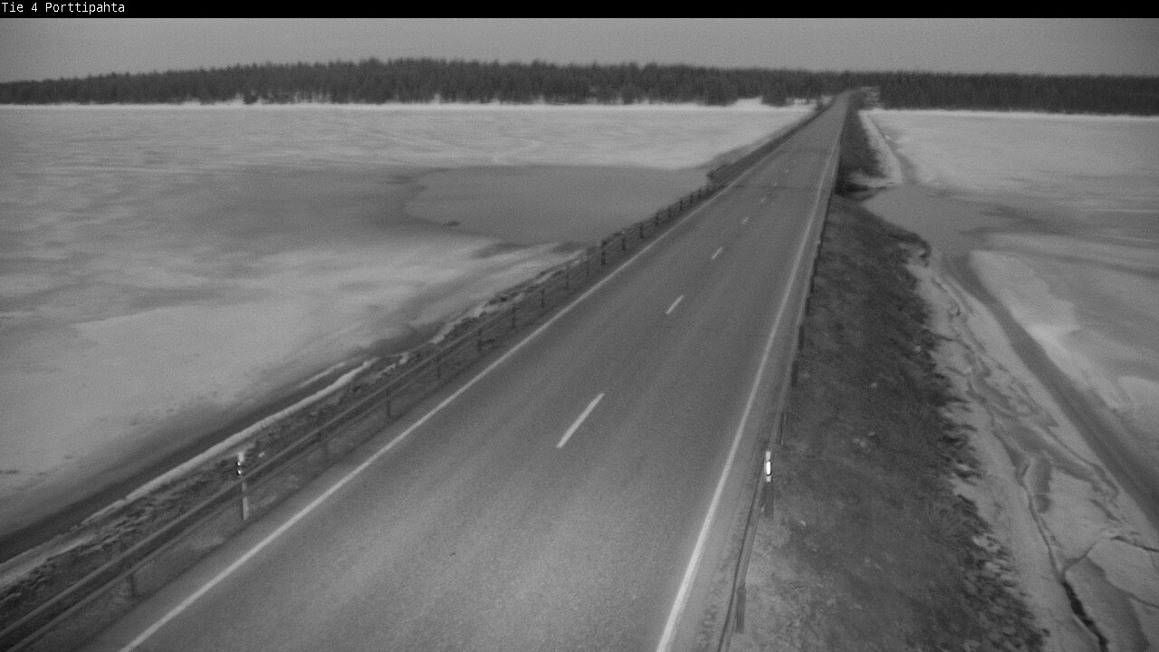 Weather Camera Image Väg 4 Sodankylä, Porttipahta, Sodankylä, Lappi