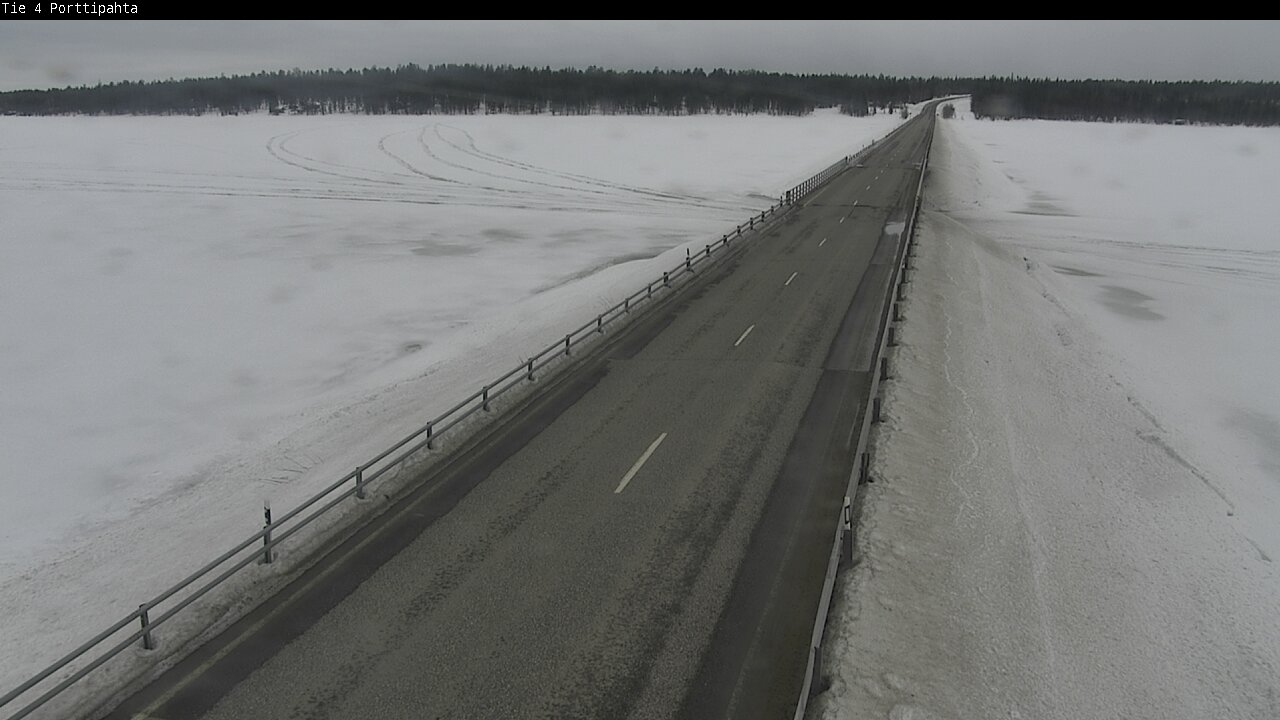 Weather Camera Image Väg 4 Sodankylä, Porttipahta, Sodankylä, Lappi
