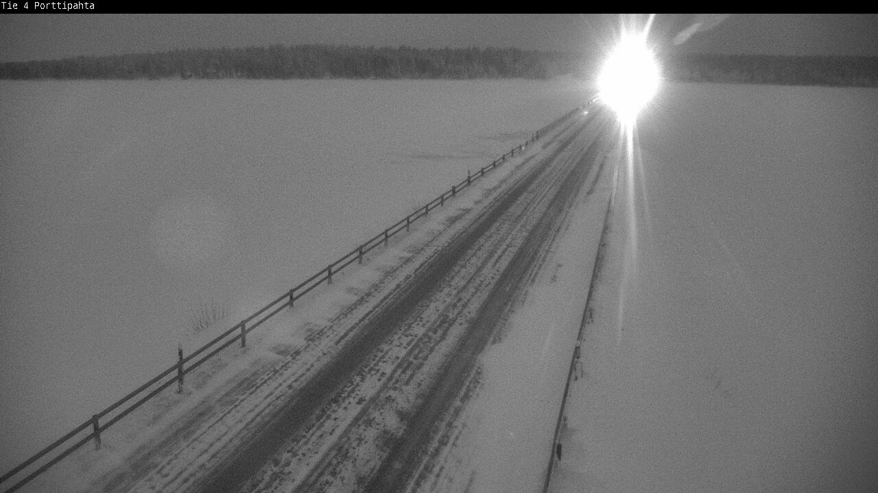Weather Camera Image Road 4 Sodankylä, Porttipahta, Sodankylä, Lappi