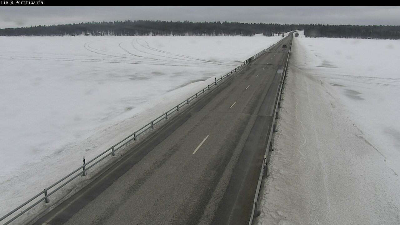 Weather Camera Image Väg 4 Sodankylä, Porttipahta, Sodankylä, Lappi