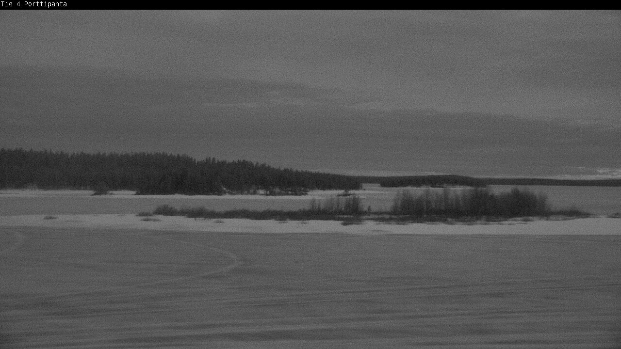 Weather Camera Image Väg 4 Sodankylä, Porttipahta, Sodankylä, Lappi