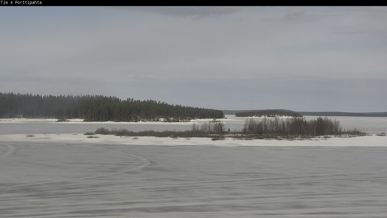 Weather Camera Image Väg 4 Sodankylä, Porttipahta, Sodankylä, Lappi