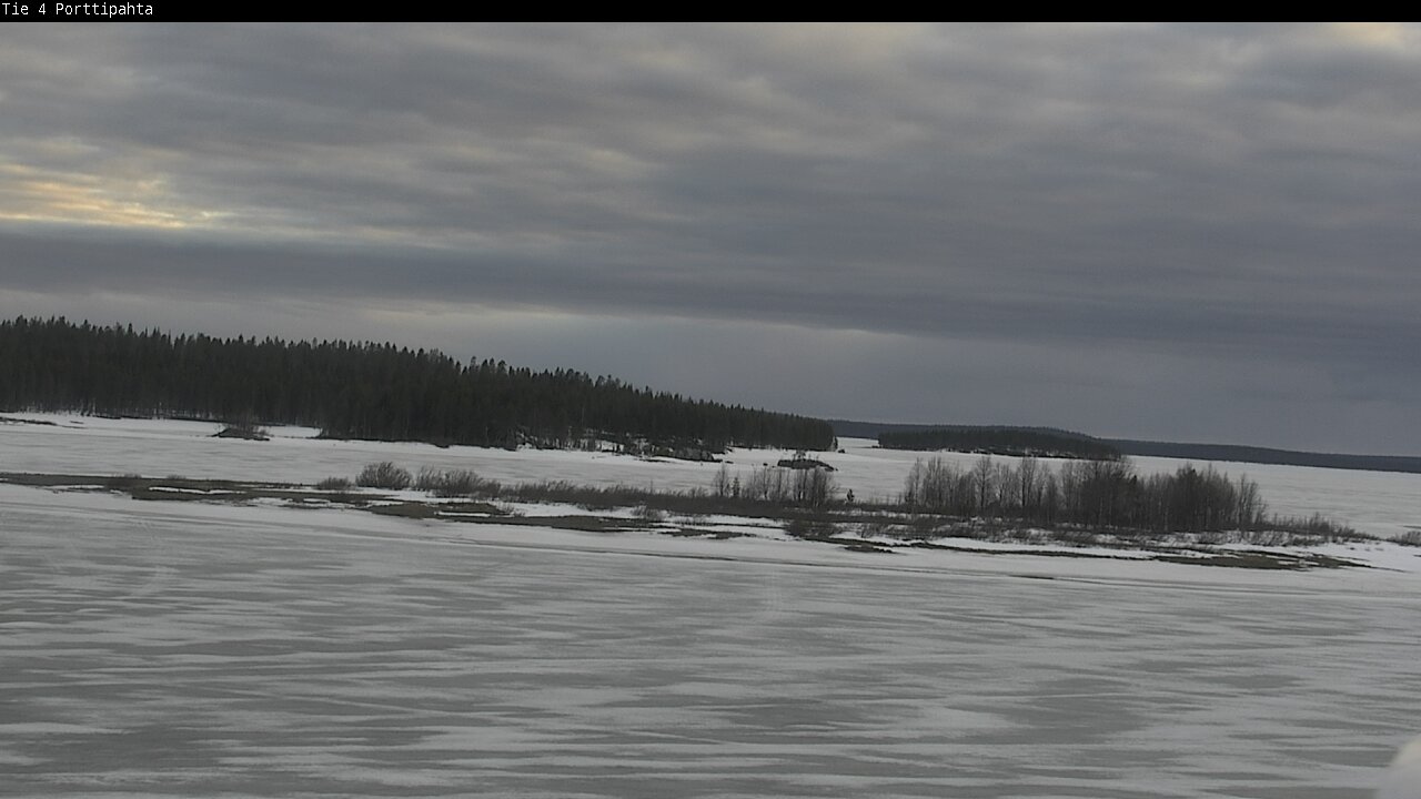 Weather Camera Image Road 4 Sodankylä, Porttipahta, Sodankylä, Lappi