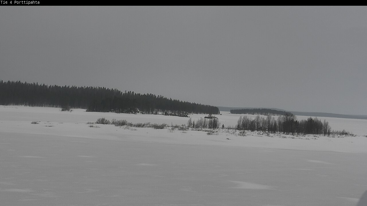 Weather Camera Image Road 4 Sodankylä, Porttipahta, Sodankylä, Lappi