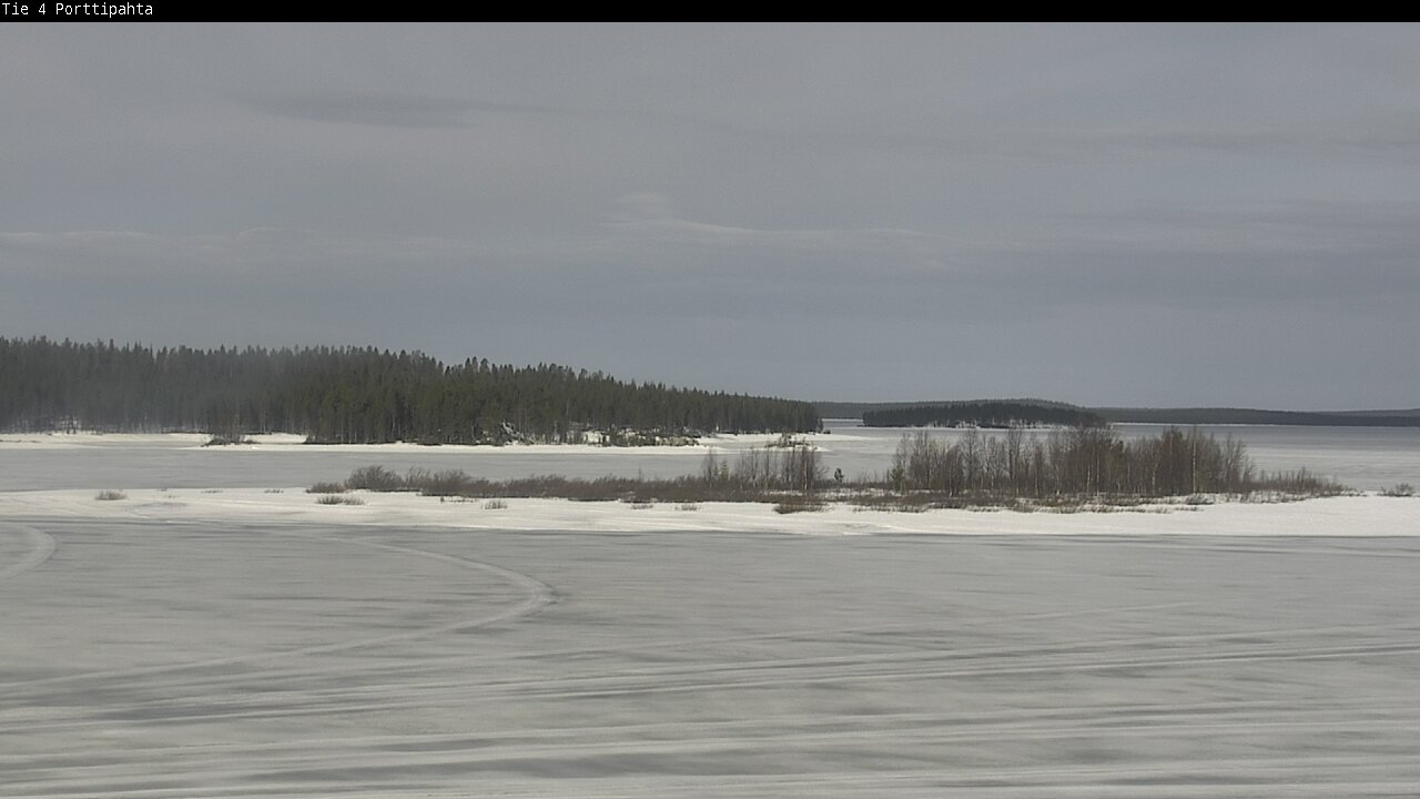 Weather Camera Image Väg 4 Sodankylä, Porttipahta, Sodankylä, Lappi