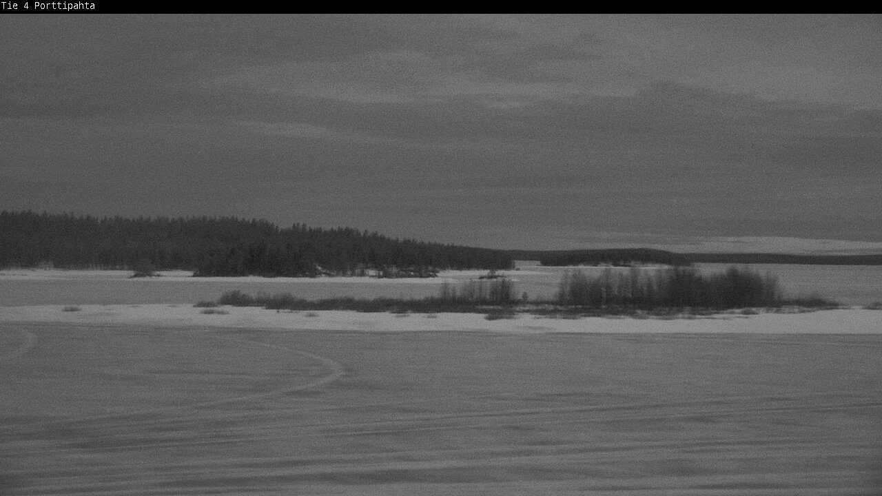 Weather Camera Image Väg 4 Sodankylä, Porttipahta, Sodankylä, Lappi