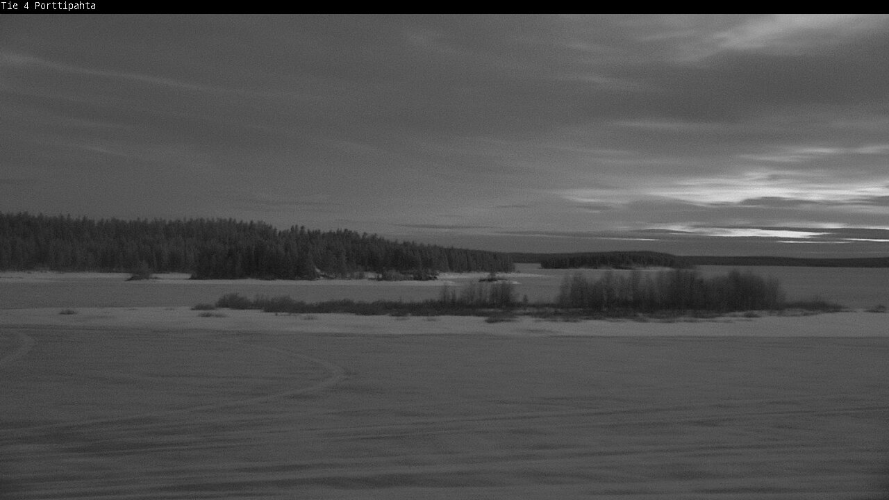 Weather Camera Image Road 4 Sodankylä, Porttipahta, Sodankylä, Lappi