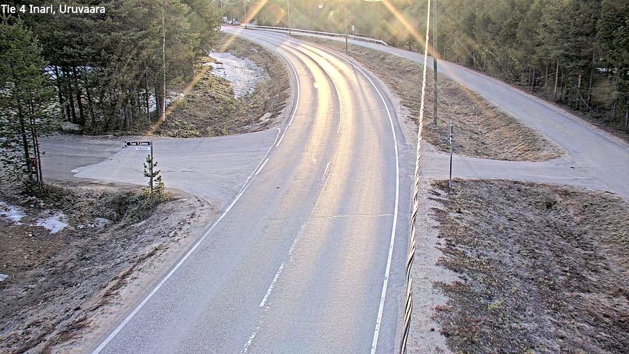 Weather Camera Image Road 4 Inari, Uruvaara, Inari, Lappi