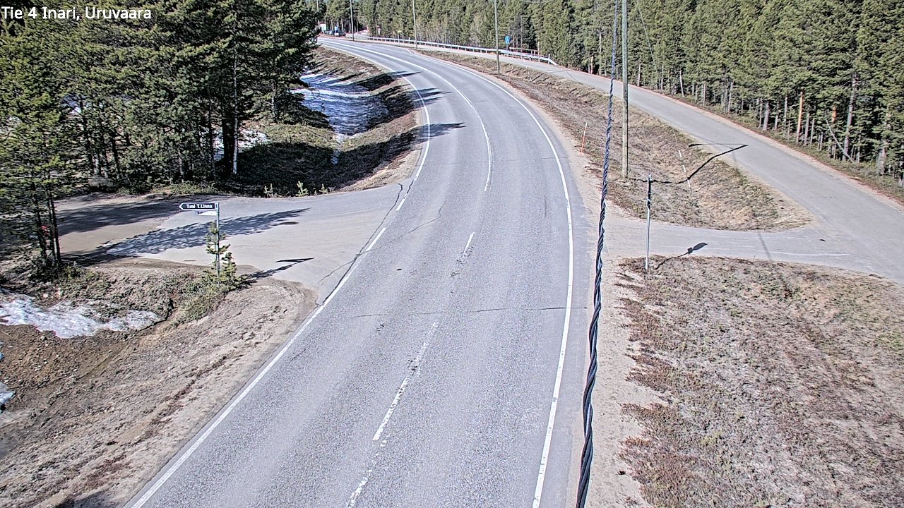 Weather Camera Image Road 4 Inari, Uruvaara, Inari, Lappi