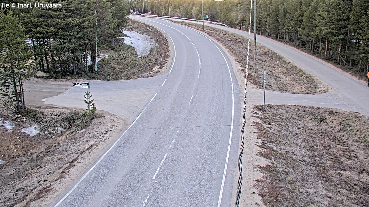 Weather Camera Image Road 4 Inari, Uruvaara, Inari, Lappi