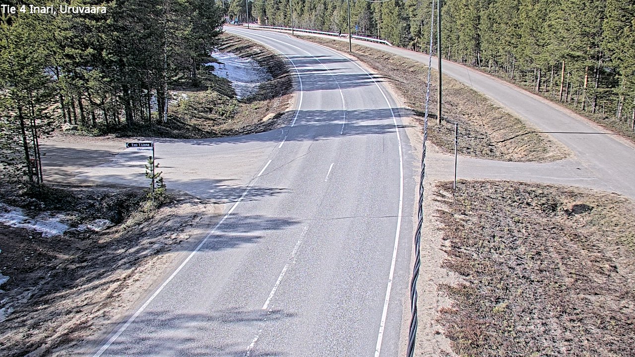 Weather Camera Image Road 4 Inari, Uruvaara, Inari, Lappi