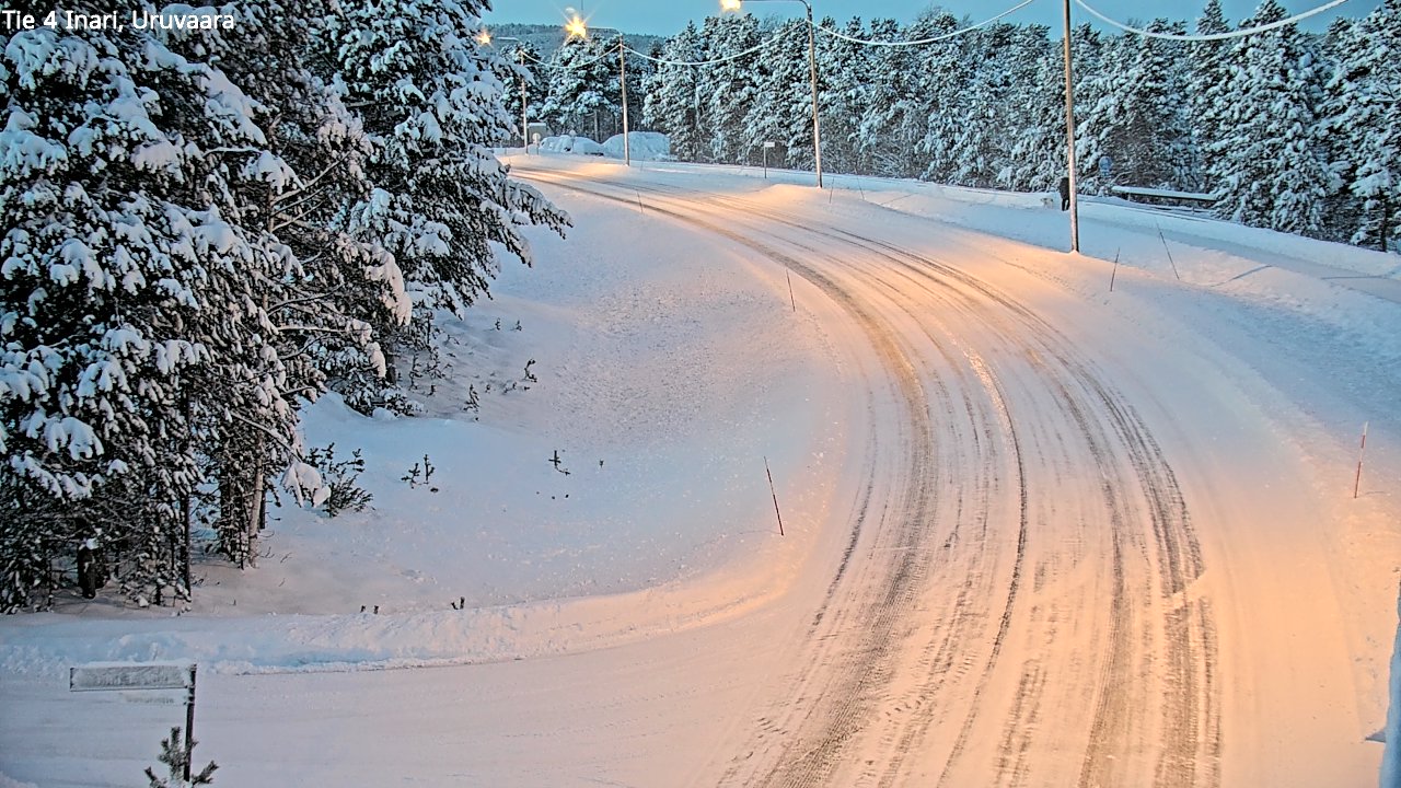 Weather Camera Image Road 4 Inari, Uruvaara, Inari, Lappi