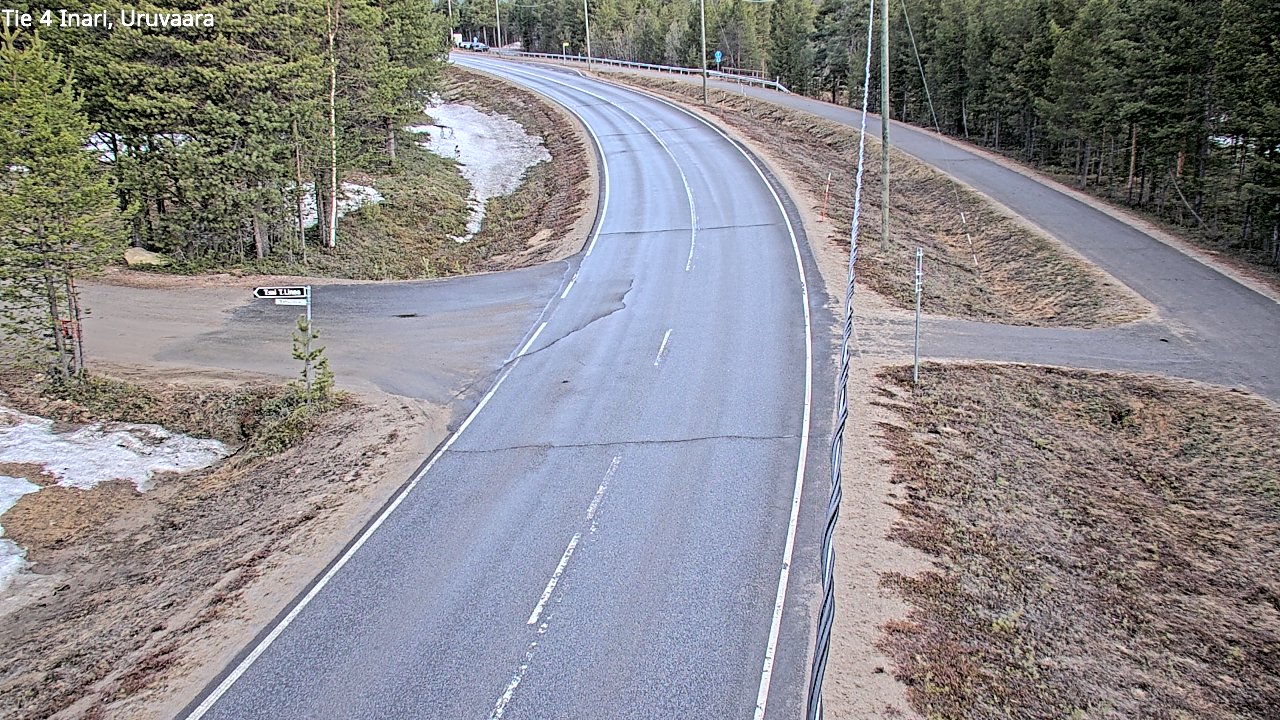 Weather Camera Image Road 4 Inari, Uruvaara, Inari, Lappi
