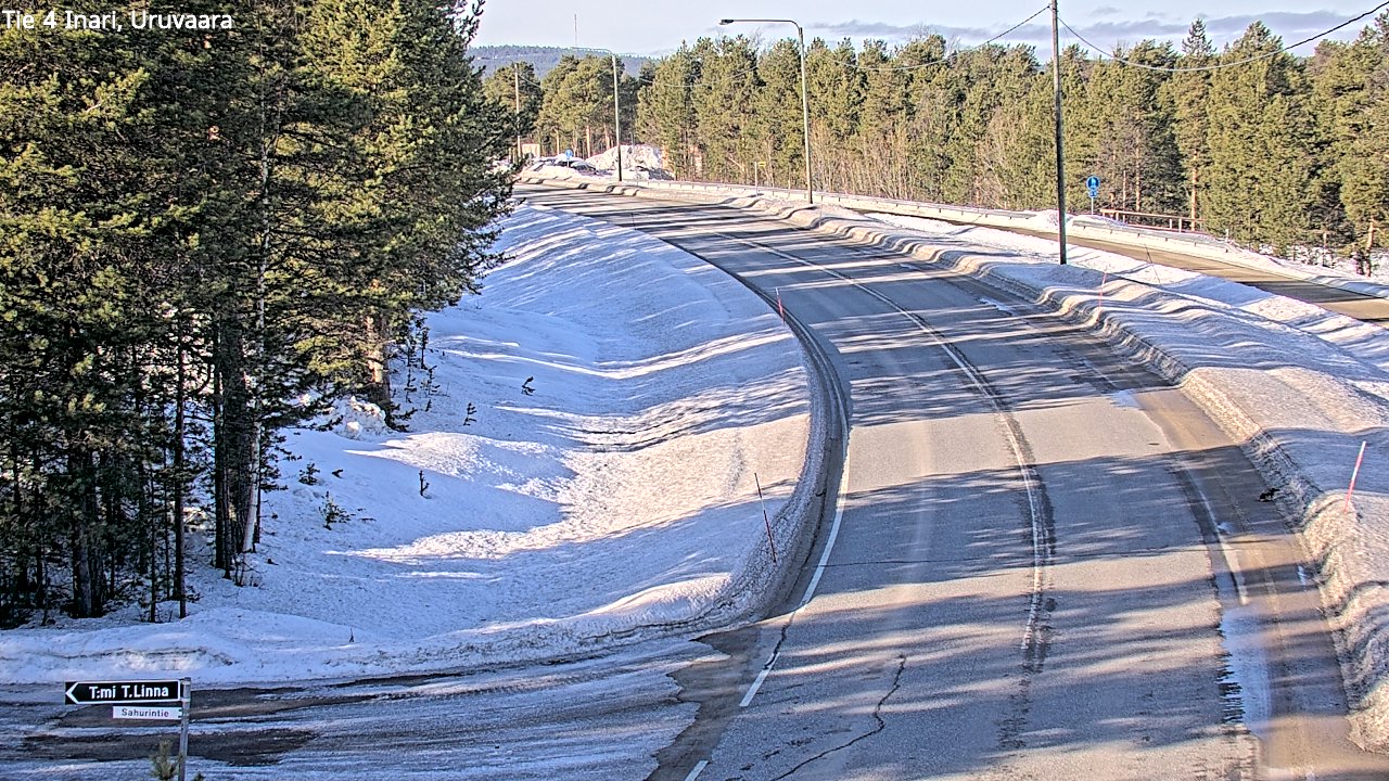 Kelikamerat Kuva Tie 4 Inari, Uruvaara, Inari, Lappi