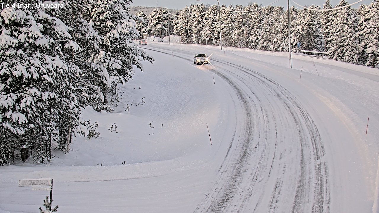 Weather Camera Image Road 4 Inari, Uruvaara, Inari, Lappi