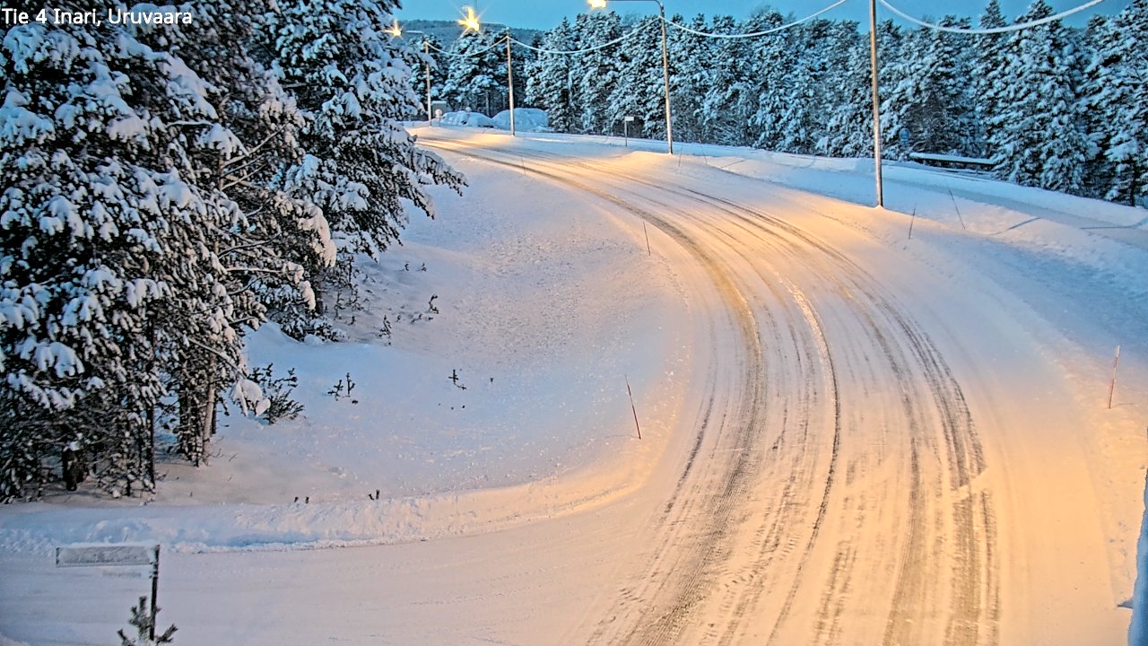 Weather Camera Image Road 4 Inari, Uruvaara, Inari, Lappi