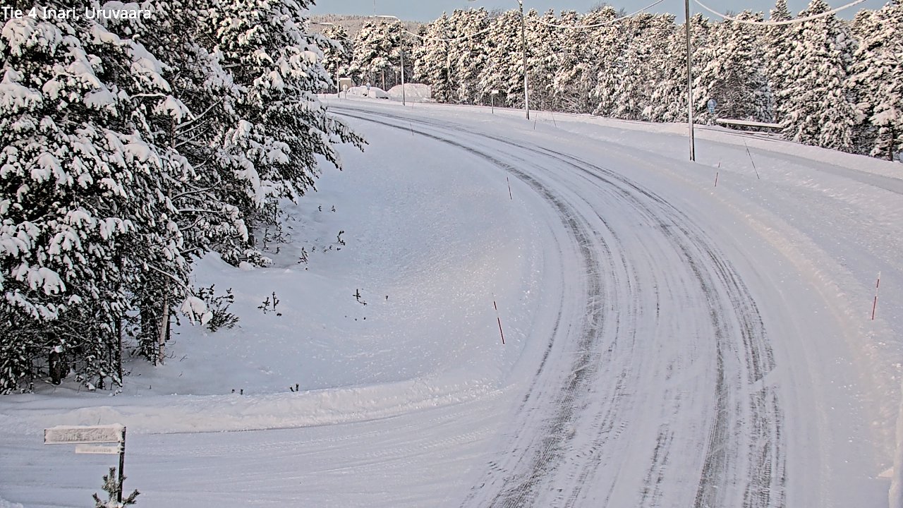 Weather Camera Image Road 4 Inari, Uruvaara, Inari, Lappi