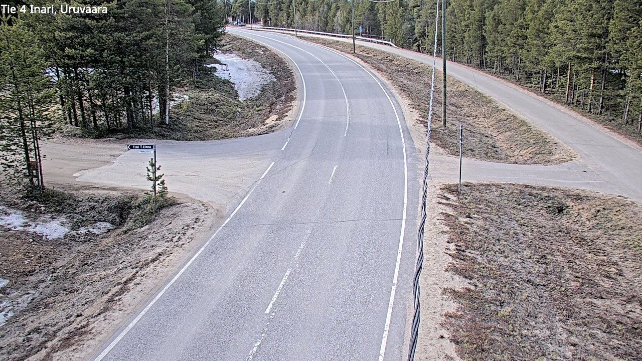 Weather Camera Image Road 4 Inari, Uruvaara, Inari, Lappi
