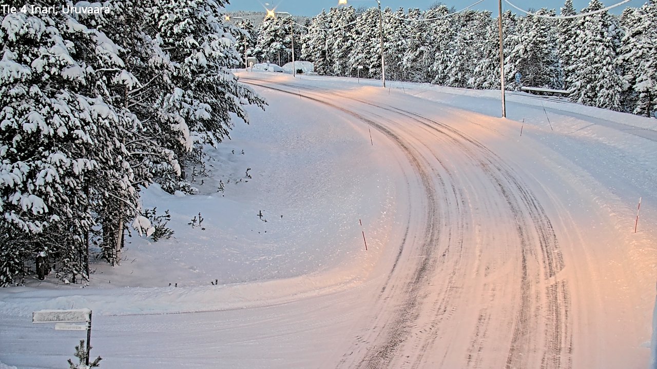 Weather Camera Image Road 4 Inari, Uruvaara, Inari, Lappi