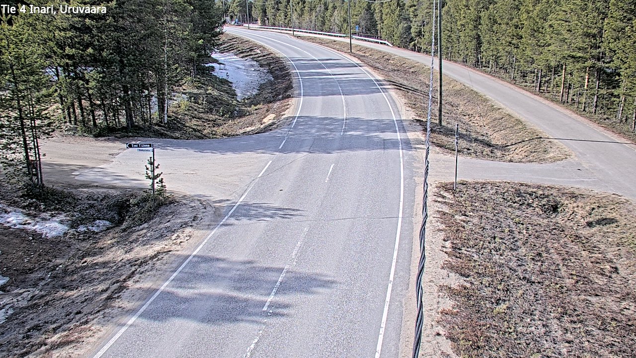 Weather Camera Image Road 4 Inari, Uruvaara, Inari, Lappi
